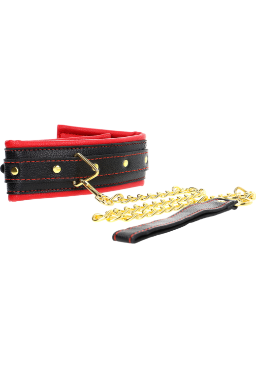 Κολάρο από δερματίνη σε μαύρο χρώμα