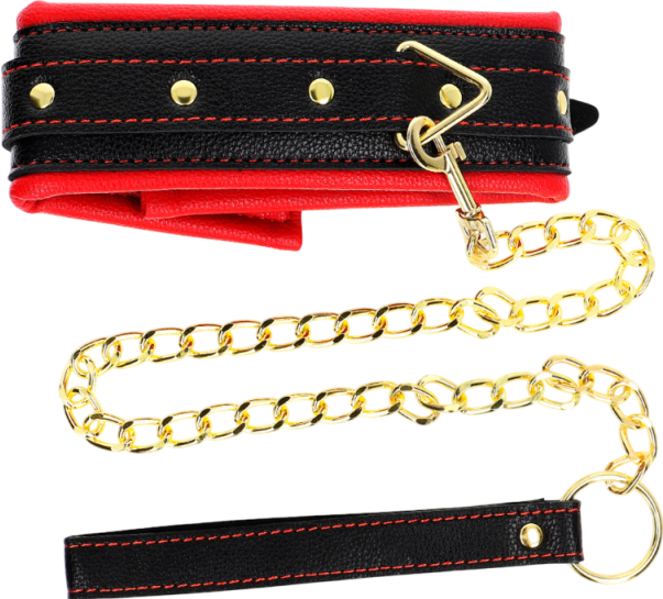 Κολάρο από δερματίνη σε μαύρο χρώμα