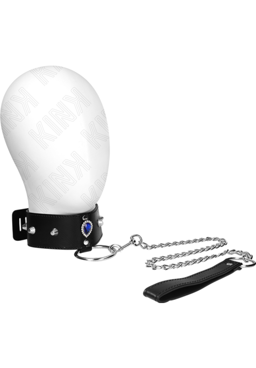 Κολάρο από δερματίνη σε μαύρο χρώμα