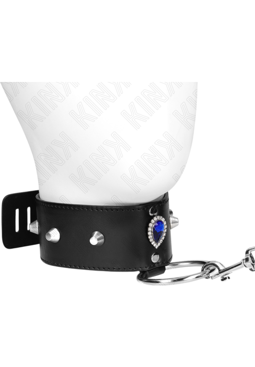 Κολάρο από δερματίνη σε μαύρο χρώμα