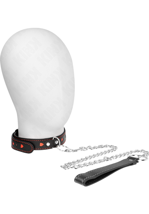 Κολάρο από δερματίνη σε μαύρο χρώμα