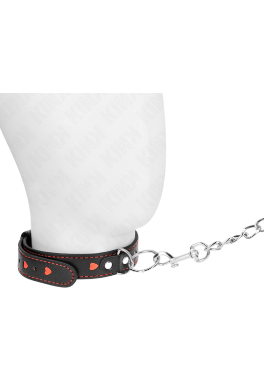 Κολάρο από δερματίνη σε μαύρο χρώμα