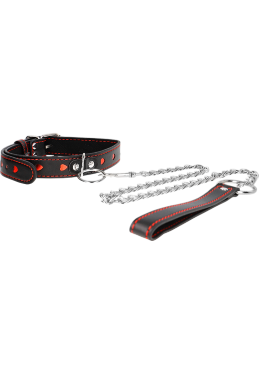 Κολάρο από δερματίνη σε μαύρο χρώμα