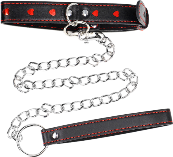 Κολάρο από δερματίνη σε μαύρο χρώμα