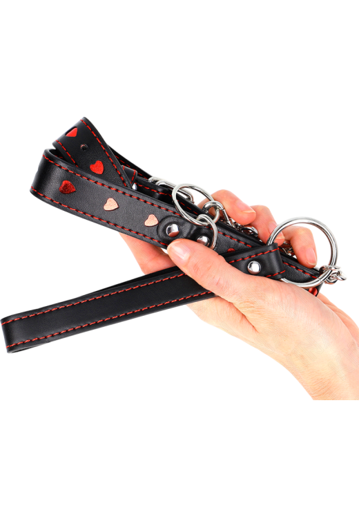 Κολάρο από δερματίνη σε μαύρο χρώμα