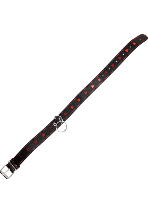 Κολάρο από δερματίνη σε μαύρο χρώμα