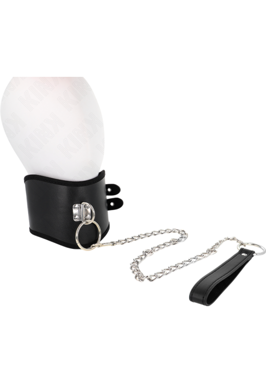 Κολάρο από δερματίνη σε μαύρο χρώμα