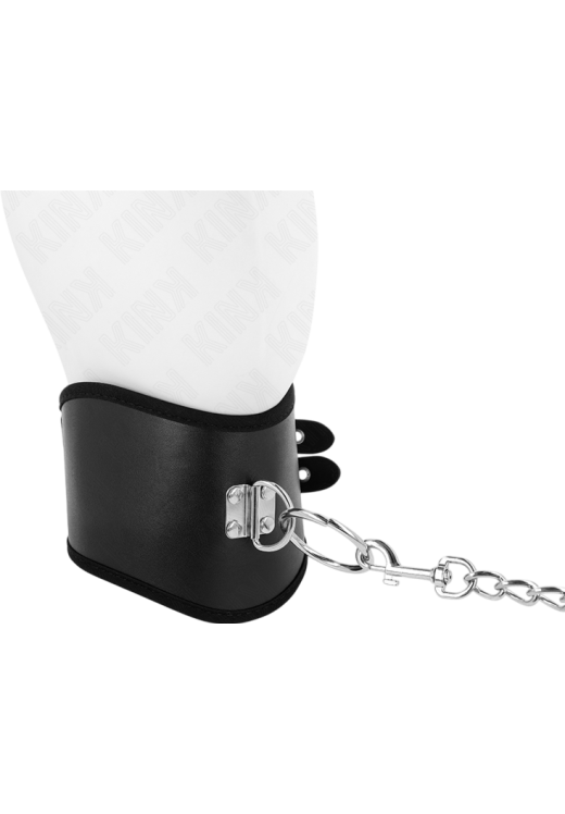 Κολάρο από δερματίνη σε μαύρο χρώμα