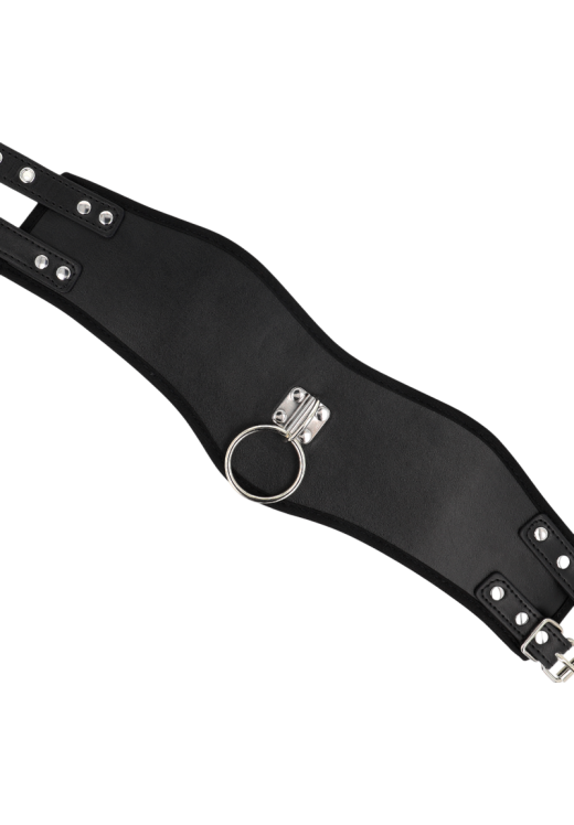 Κολάρο από δερματίνη σε μαύρο χρώμα