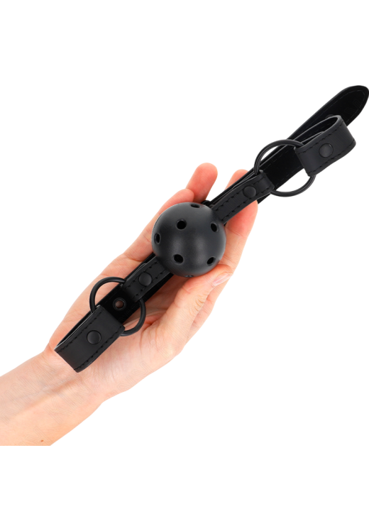 Φίμωτρο από δερματίνη σε μαύρο χρώμα, μήκους 60 εκ.