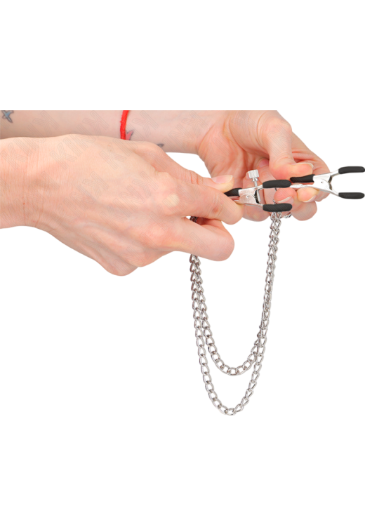 Μεταλλικοί σφιγκτήρες θηλών σε ασημί χρώμα