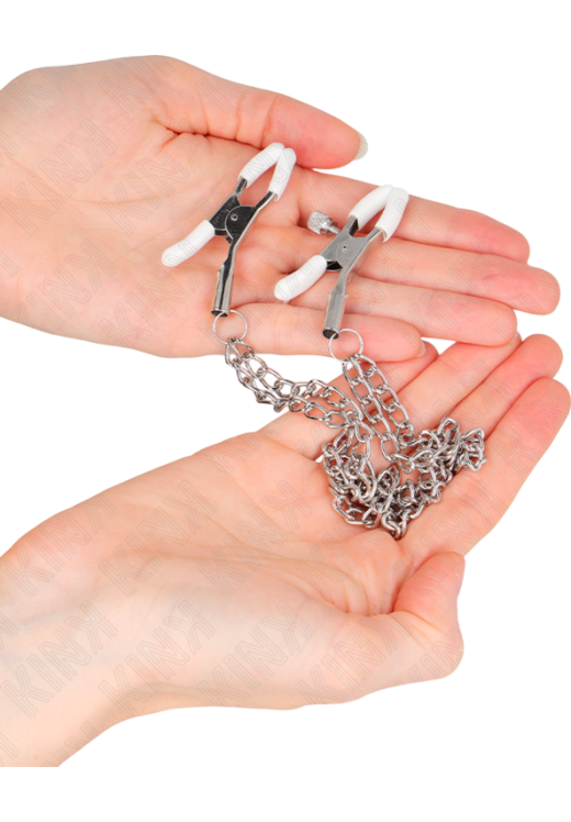 Μεταλλικοί σφιγκτήρες θηλών σε ασημί χρώμα