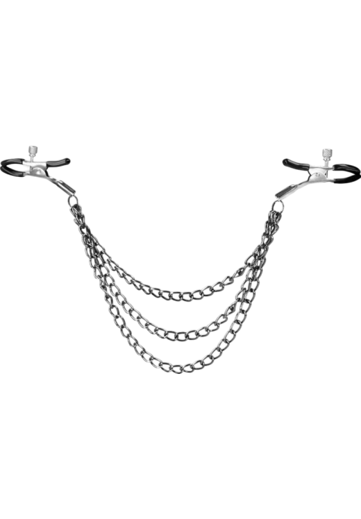 Μεταλλικοί σφιγκτήρες θηλών σε ασημί χρώμα