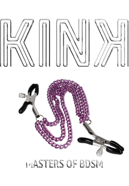 Μεταλλικοί σφιγκτήρες θηλών σε μοβ χρώμα