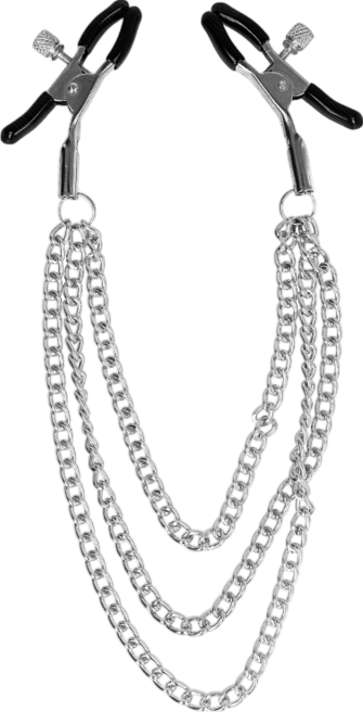 Μεταλλικοί σφιγκτήρες θηλών σε ασημί χρώμα