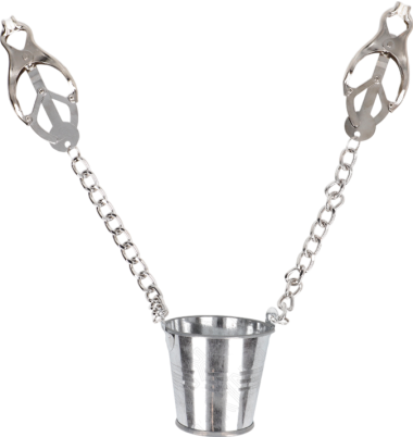 Μεταλλικοί σφιγκτήρες θηλών σε ασημί χρώμα