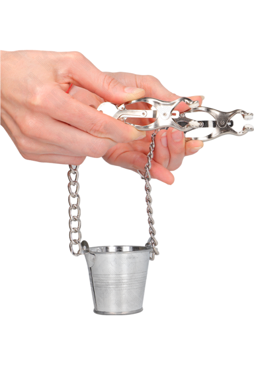 Μεταλλικοί σφιγκτήρες θηλών σε ασημί χρώμα