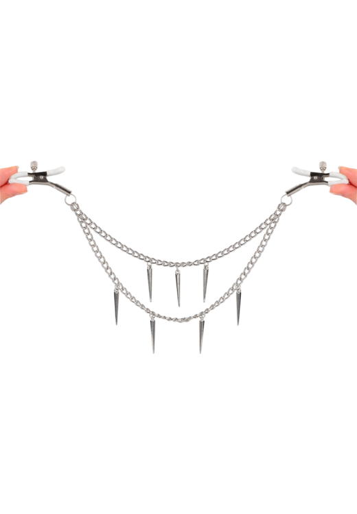 Μεταλλικοί σφιγκτήρες θηλών σε μαύρο χρώμα