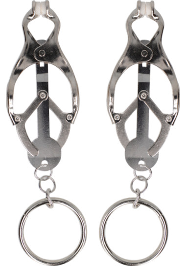 Μεταλλικοί σφιγκτήρες θηλών σε ασημί χρώμα