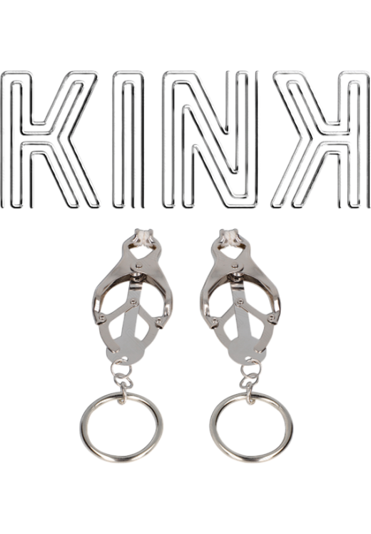 Μεταλλικοί σφιγκτήρες θηλών σε ασημί χρώμα