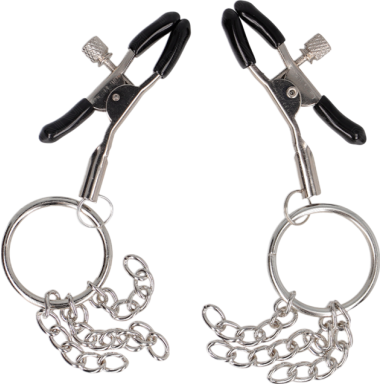 Μεταλλικοί σφιγκτήρες θηλών σε ασημί χρώμα