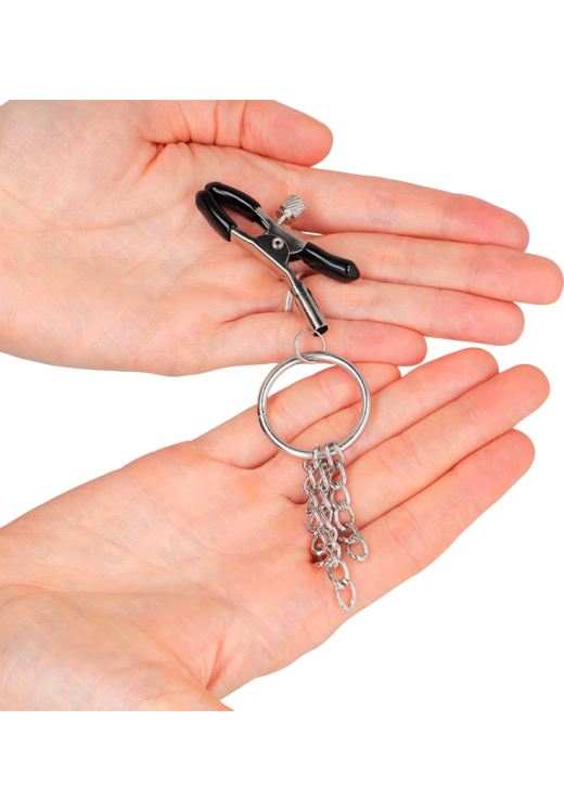 Μεταλλικοί σφιγκτήρες θηλών σε ασημί χρώμα