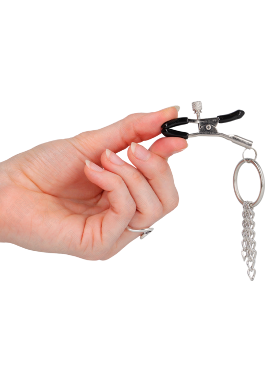 Μεταλλικοί σφιγκτήρες θηλών σε ασημί χρώμα