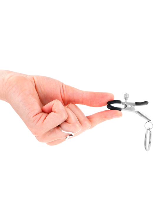 Μεταλλικοί σφιγκτήρες θηλών σε ασημί χρώμα