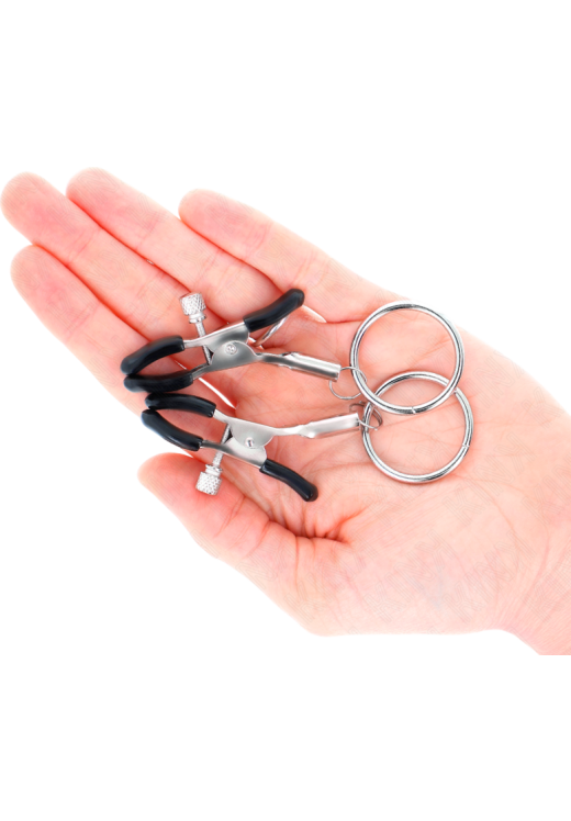 Μεταλλικοί σφιγκτήρες θηλών σε ασημί χρώμα