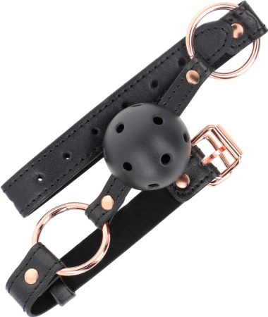 Φίμωτρο από δερματίνη σε μαύρο χρώμα, μήκους 60 εκ.