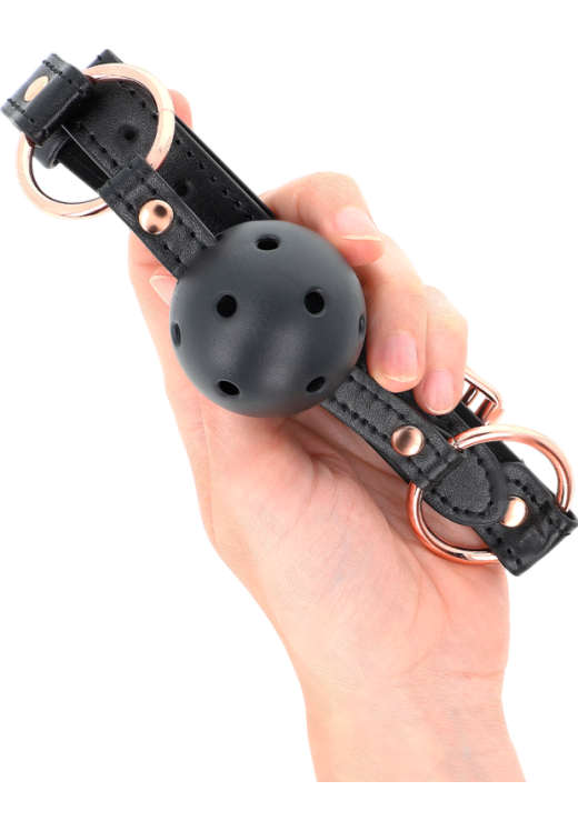 Φίμωτρο από δερματίνη σε μαύρο χρώμα, μήκους 60 εκ.