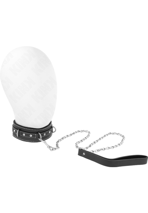 Κολάρο από δερματίνη σε μαύρο χρώμα