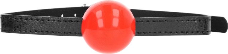 Φίμωτρο από δερματίνη σε κόκκινο χρώμα, μήκους 63 εκ.