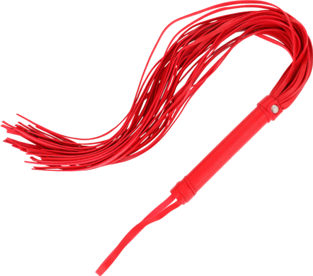 Μαστίγιο από pvc σε κόκκινο χρώμα, μήκους 70 εκ.