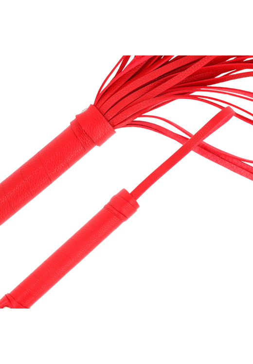 Μαστίγιο από pvc σε κόκκινο χρώμα, μήκους 70 εκ.