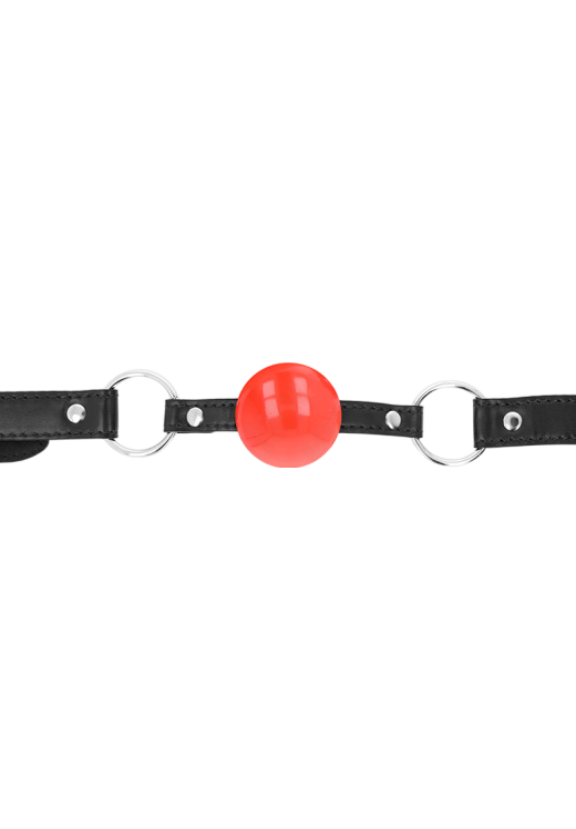 Φίμωτρο από δερματίνη σε κόκκινο χρώμα, μήκους 60 εκ.