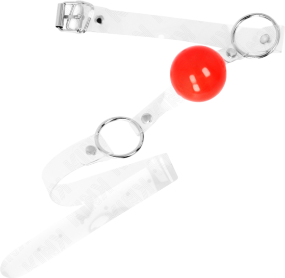 Φίμωτρο από pvc σε κόκκινο χρώμα, μήκους 63 εκ.