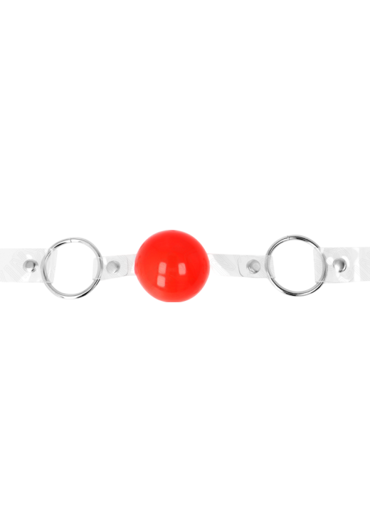 Φίμωτρο από pvc σε κόκκινο χρώμα, μήκους 63 εκ.