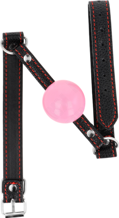 Φίμωτρο από δερματίνη σε μοβ χρώμα, μήκους 60 εκ.