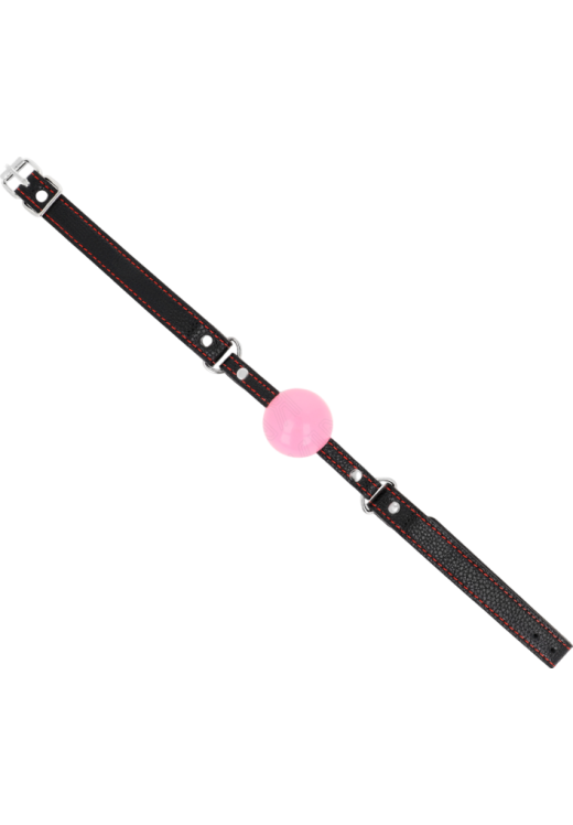 Φίμωτρο από δερματίνη σε μοβ χρώμα, μήκους 60 εκ.