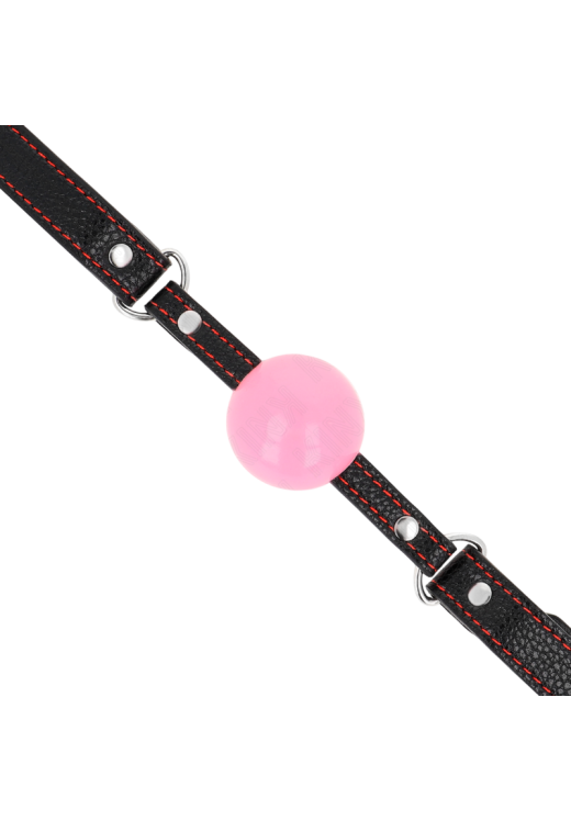 Φίμωτρο από δερματίνη σε μοβ χρώμα, μήκους 60 εκ.