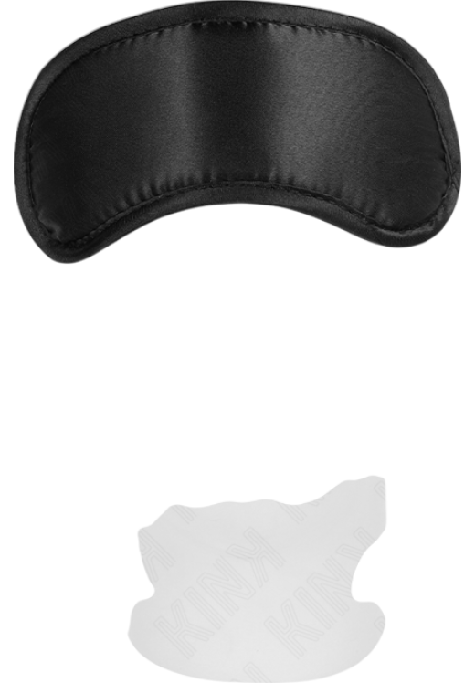 Γυαλιστερή κλειστή μάσκα σε μαύρο χρώμα, μήκους 19 εκ.