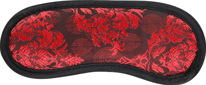 Κλειστή μάσκα από απαλό ύφασμα σε κόκκινο χρώμα, μήκους 20 εκ.