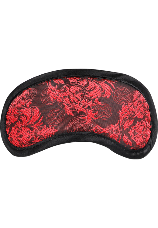 Κλειστή μάσκα από απαλό ύφασμα σε κόκκινο χρώμα, μήκους 20 εκ.