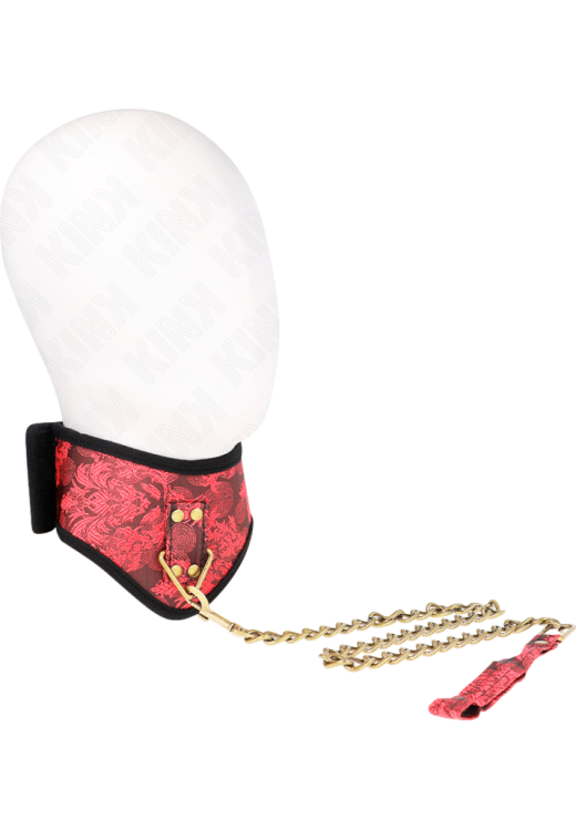 Κολάρο από δερματίνη σε κόκκινο χρώμα