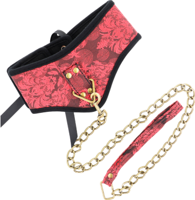 Κολάρο από δερματίνη σε κόκκινο χρώμα