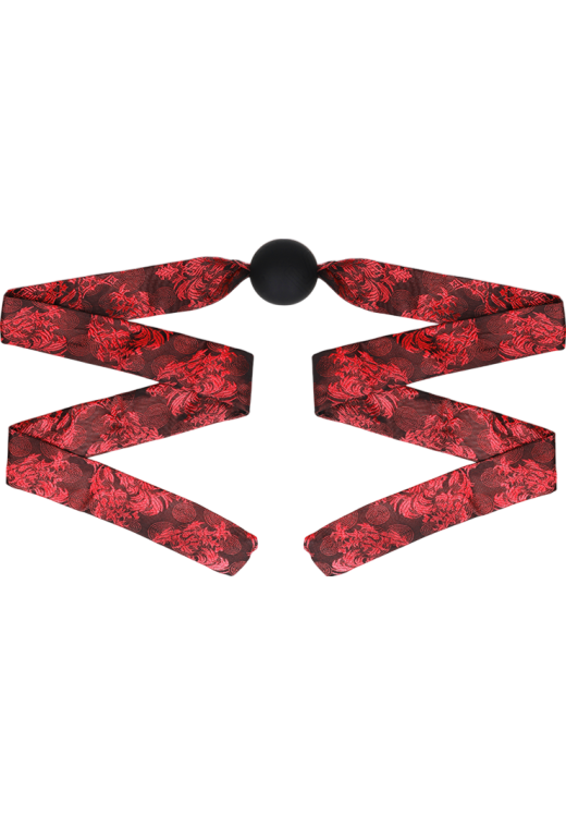 Φίμωτρο από ύφασμα σε μαύρο χρώμα, μήκους 146 εκ.