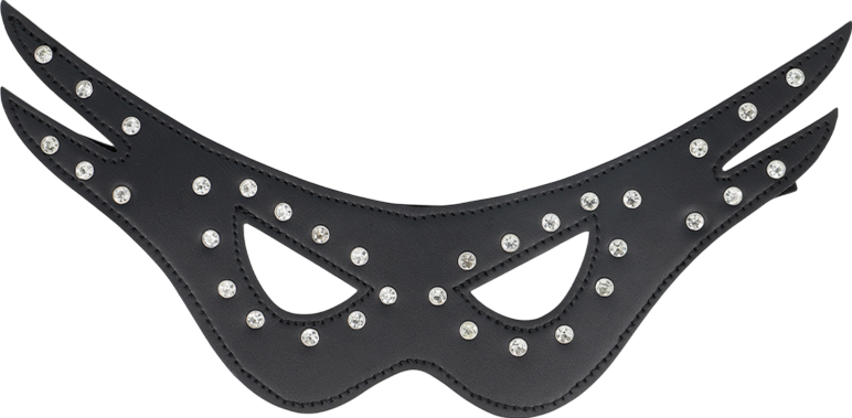 Μάσκα προσώπου από δερματίνη σε κόκκινο χρώμα, μήκους 22 εκ.