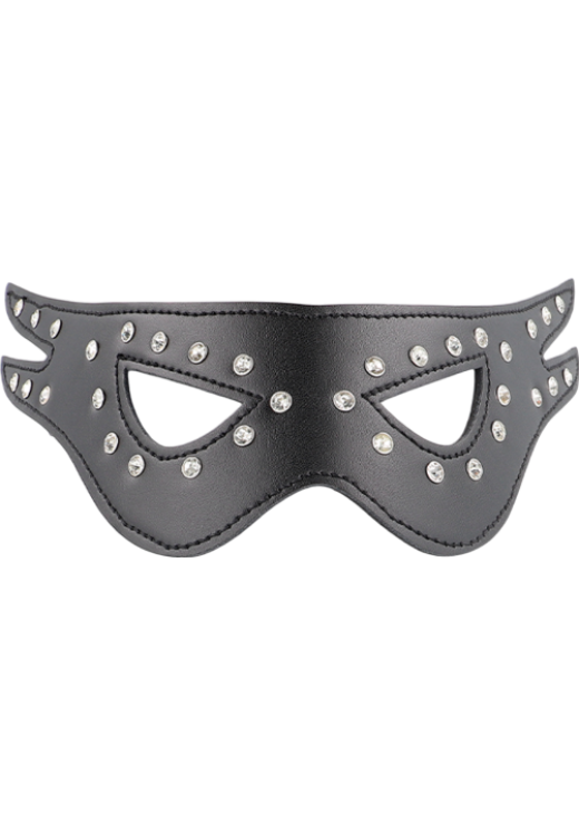 Μάσκα προσώπου από δερματίνη σε κόκκινο χρώμα, μήκους 22 εκ.