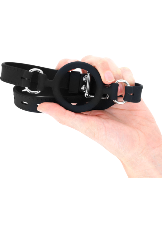 Φίμωτρο από δερματίνη σε κόκκινο χρώμα, μήκους 62 εκ.